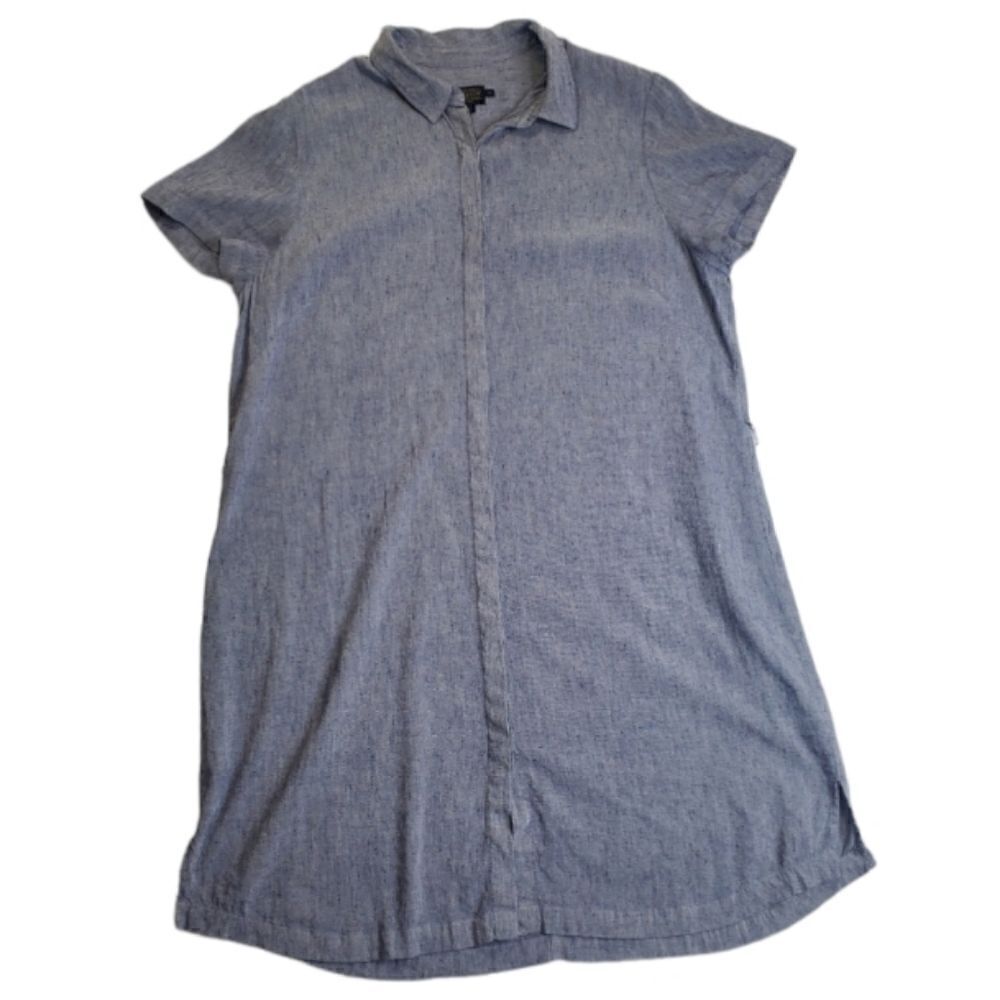 Pendleton Linen Blend Button Down Dress Size 14